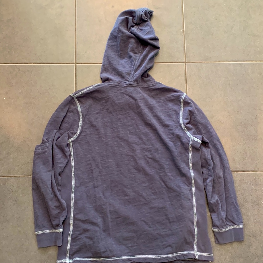 Kids size Small The Black Dog blue lightweight hoodie w/ pockets - Picture 5 of 5